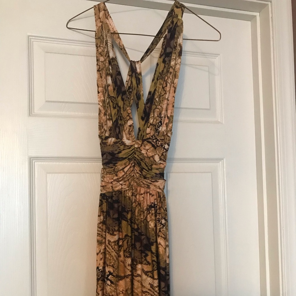 Snack print dress